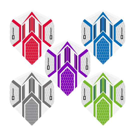 DataDart Hex White Standard No2 Flights