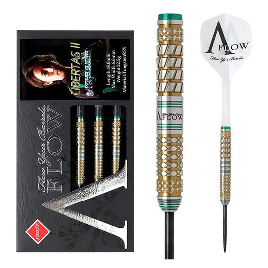 Dynasty Black Line - A-Flow Libertas 2 Yohei Suzuki 95% Tungsten Steel Tip Darts