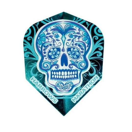 Harrows Marathon No2 Flights - Blue Skull