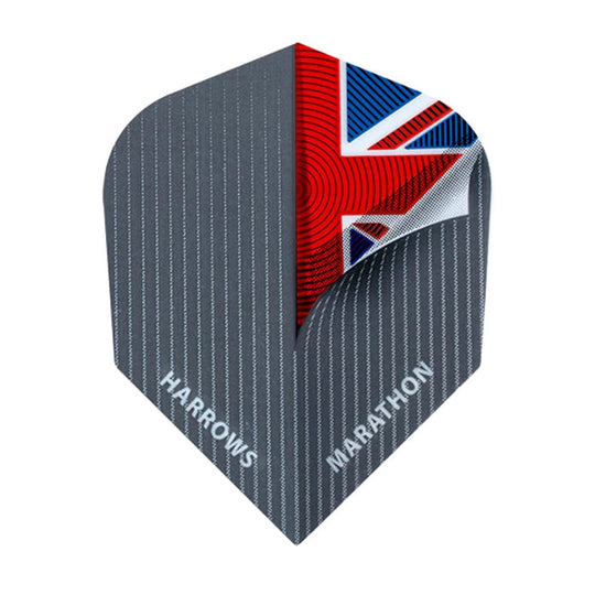 Harrows Marathon No2 Flights - Union Jack Reveal