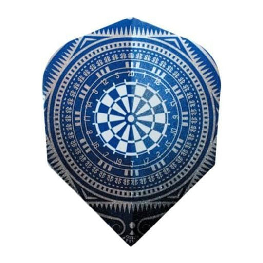 Harrows Quadro No2 Flights - Blue Dartboard