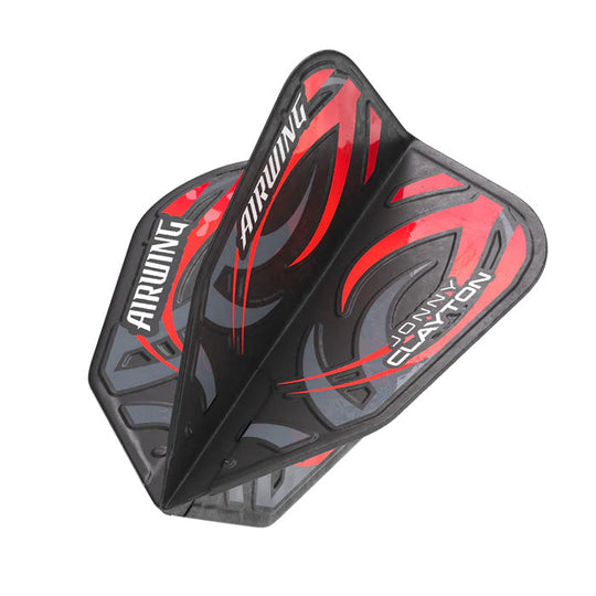 Red Dragon Airwing Moulded Jonny Clayton Black & Red V-Standard Flights