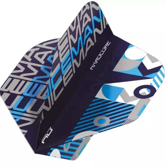 Red Dragon Hardcore Iceman Stack Black & Blue Standard Flights