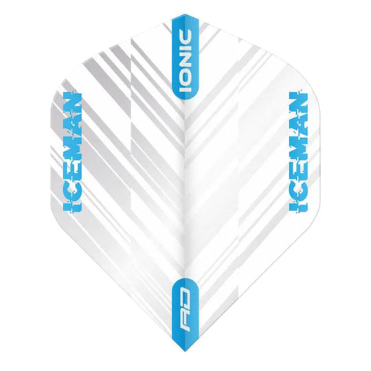Red Dragon Hardcore Ionic Gerwyn Price White & Blue Stripe Standard Flights