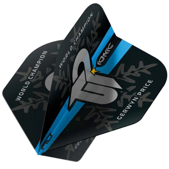 Red Dragon Hardcore Ionic Gerwyn Price World Champion Blue Logo Standard Flights