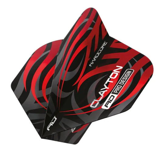 Red Dragon Hardcore Jonny Clayton Black & Red Tribal Flights