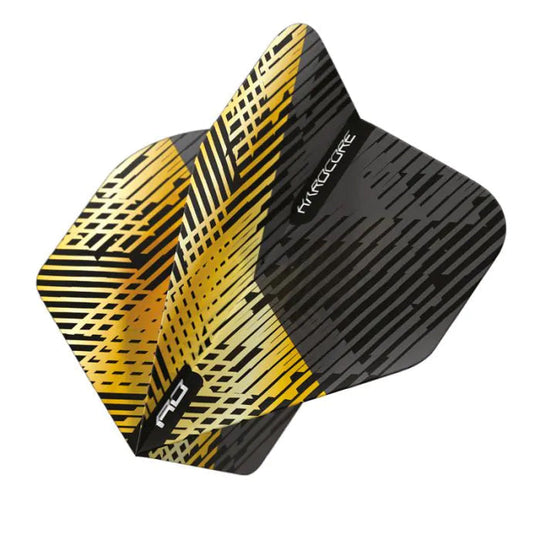 Red Dragon Hardcore Premium Gold & Black Fleck Flights