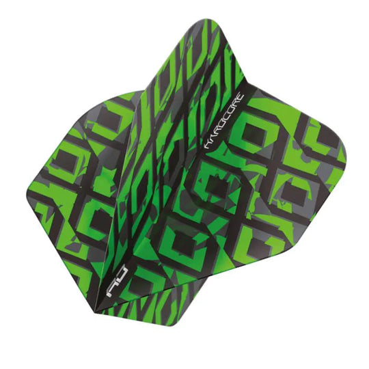 Red Dragon Hardcore Radical Black & Green Standard Flights