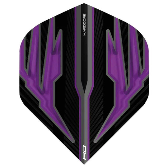 Red Dragon Hardcore Radical Black & Purple Standard Flights