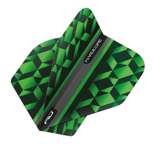 Red Dragon Hardcore Radical Green & Black Geometric Standard Flights