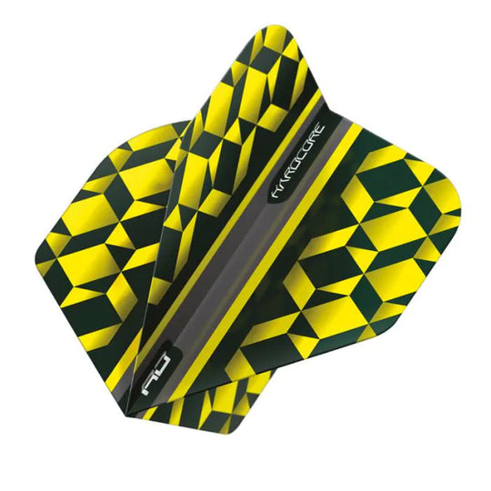 Red Dragon Hardcore Radical Yellow & Black Geometric Standard Flights
