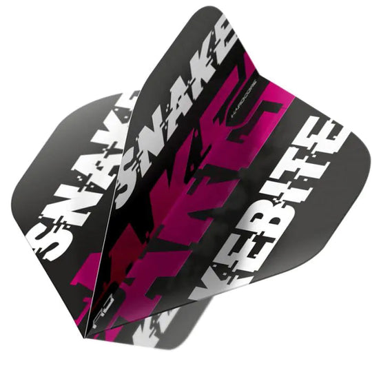 Red Dragon Hardcore Snakebite Black & Purple Flights