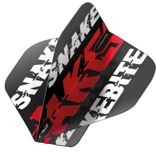 Red Dragon Hardcore Snakebite Black & Red Flights