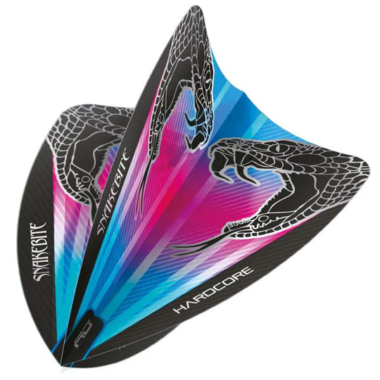 Red Dragon Hardcore Snakebite Pink & Blue Freestyle Flights