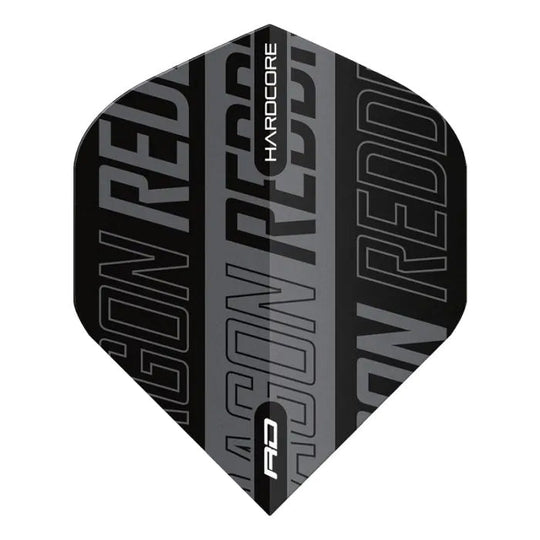 Red Dragon Hardcore XT Black and Grey Red Dragon Print Flights