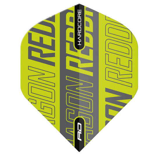Red Dragon Hardcore XT Green and Grey Red Dragon Print Flights