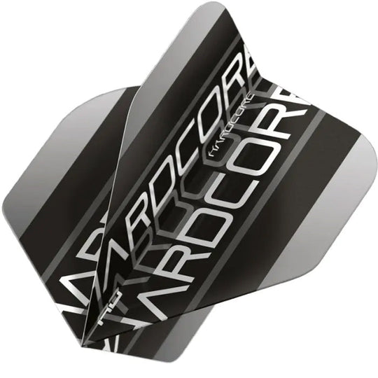 Red Dragon Hardcore XT Grey and Black Triple Flights