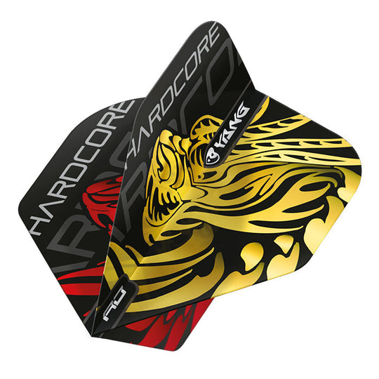Red Dragon Jonny Clayton Gold & Red Yin Yang Flights