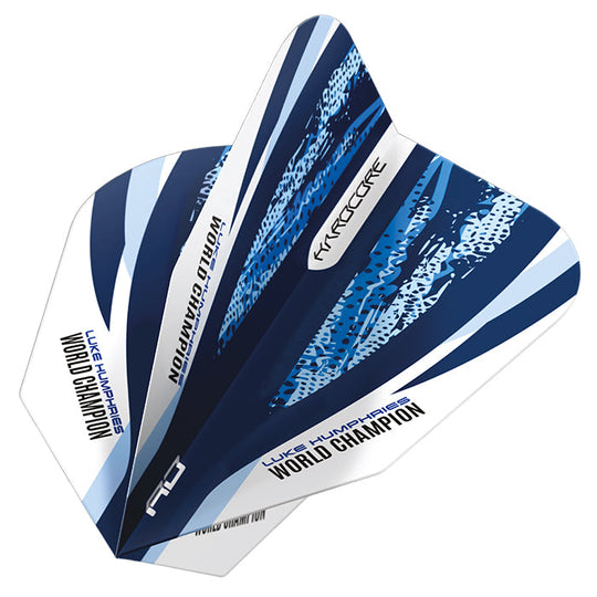 Red Dragon Luke Humphries World Champion Blue & White V-Standard Flights