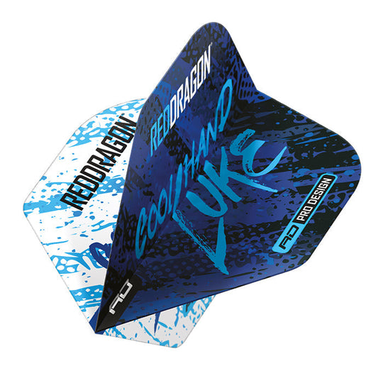 Red Dragon Luke Humphries World Champion Blue & White Yin Yang Flights