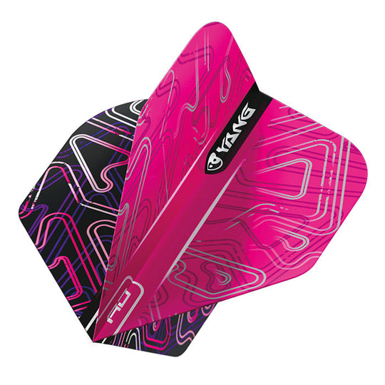 Red Dragon Yin Yang Pink & Black Standard Flights