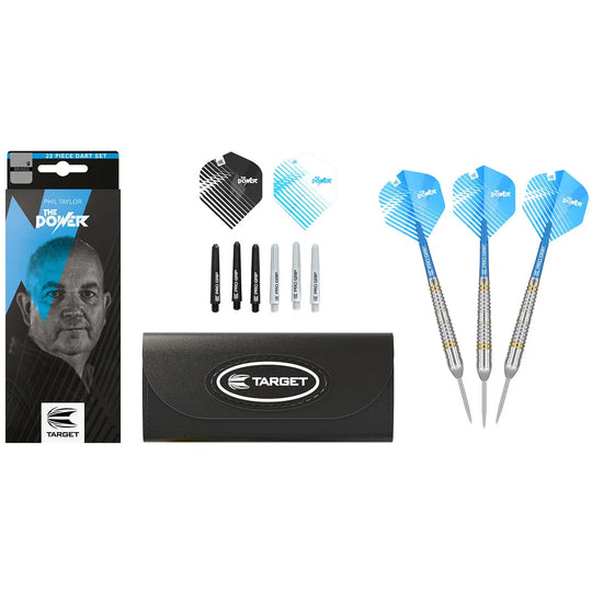 Target Darts Phil Taylor 22g Brass 2022 Steel Tip Darts Set