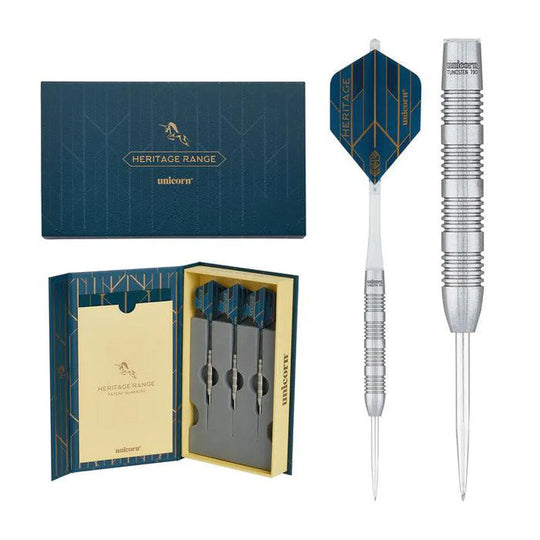 Unicorn Heritage 1976 T90 Multi Ring 90% Tungsten Steel Tip Darts