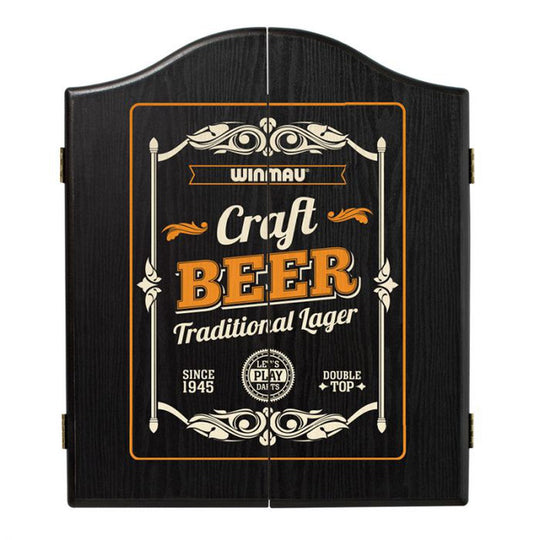Winmau Beer Design Black Dartboard Cabinet