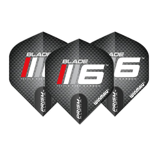 Winmau Prism Alpha Blade 6 Logo Extra Thick Flights