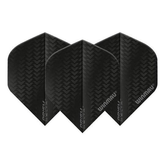 Winmau Prism Delta Extra Thick Standard Black Flights