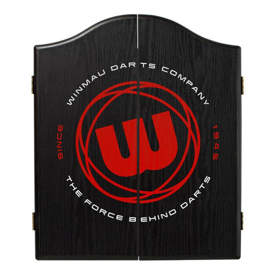 Winmau Roundel Black Dartboard Cabinet