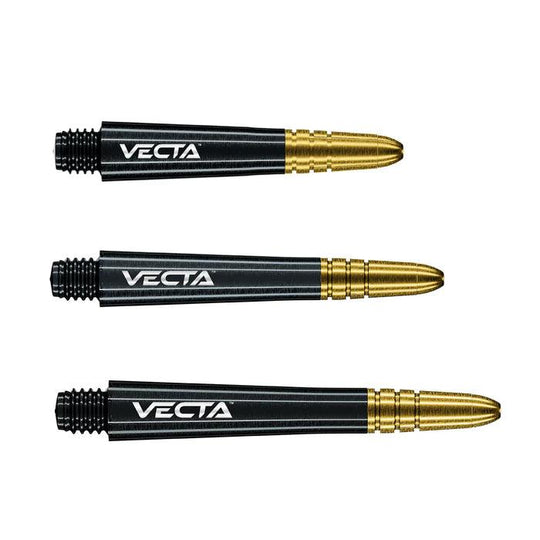 Winmau Vecta Black & Gold Shafts